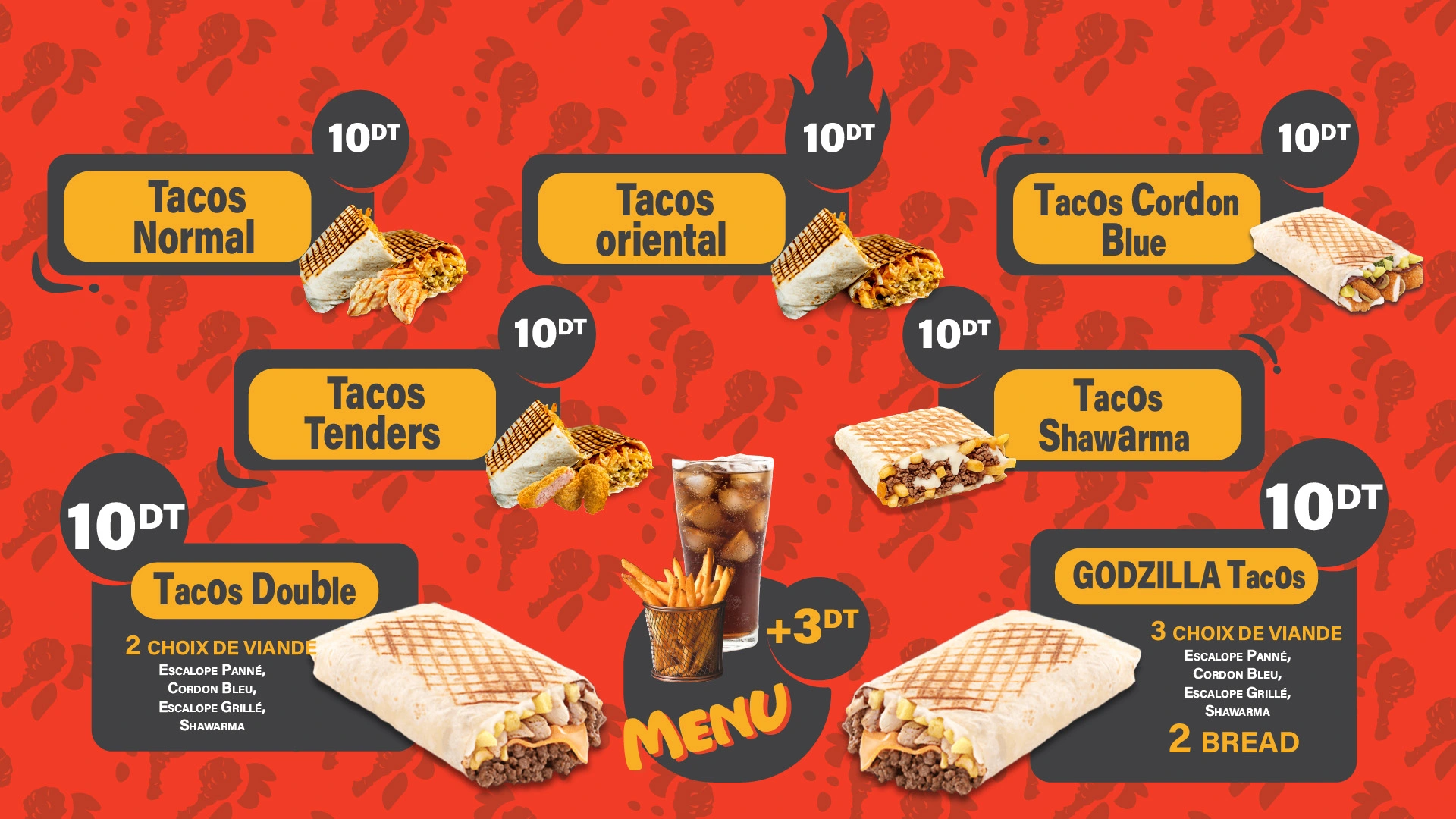 Le Pané menu design